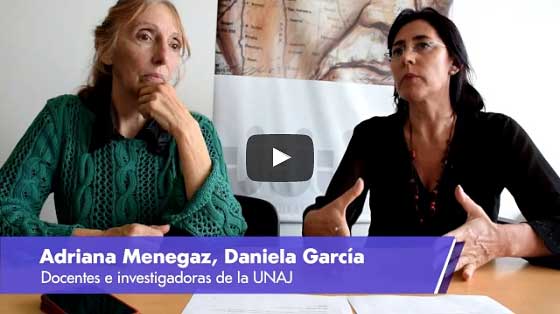 Adriana Menegaz Y Daniela García Son Docentes Investigadoras Del Instituto De Ciencias Sociales Y Administración De La UNAJ
