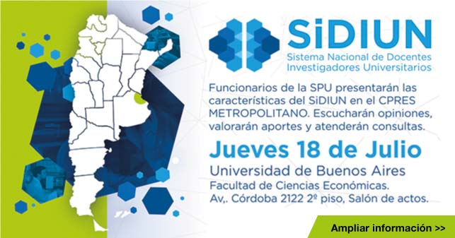 Reunión Informativa Sobre El Nuevo Sistema Nacional De Docentes Investigadores Universitarios (SiDIUN)
