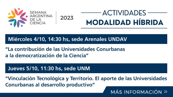 Semana Argentina De La Ciencia 2023 - Actividades Modalidad Híbrida
